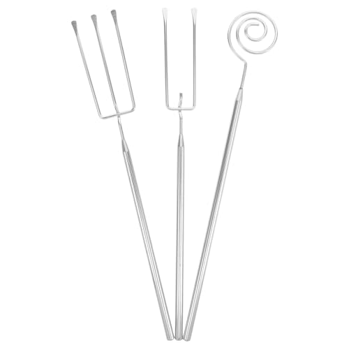 Cabilock 3 Stück Teiliges Set Fondue Gabeln für Schokolade und Käse Kompakte Tragbare Küchenwerkzeuge für Desserts und Snacks für Zuhause und Backprojekte von Cabilock