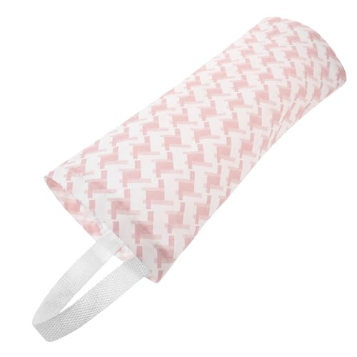 Cabilock 3 Stück Wandhalterung für Müllsäcke Faltbarer Waschbarer Organizer für Plastiktüten Geometrisches Design Rosa für Küche Bad und Schlafzimmer Platzsparend für Recycling und von Cabilock