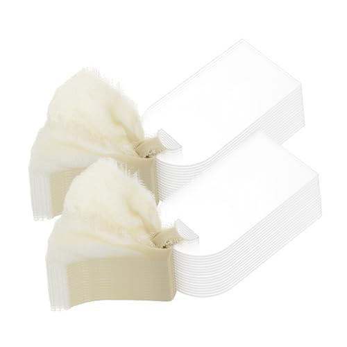 Cabilock 30 Stück Sitzplatz-Tags für Hochzeiten Hochzeitsstuhl-Hängeetikett leere Acrylzeichen -Tags Acryl-Reservierungsschild DIY hängendes Schild leere Namensschilder Polyester von Cabilock
