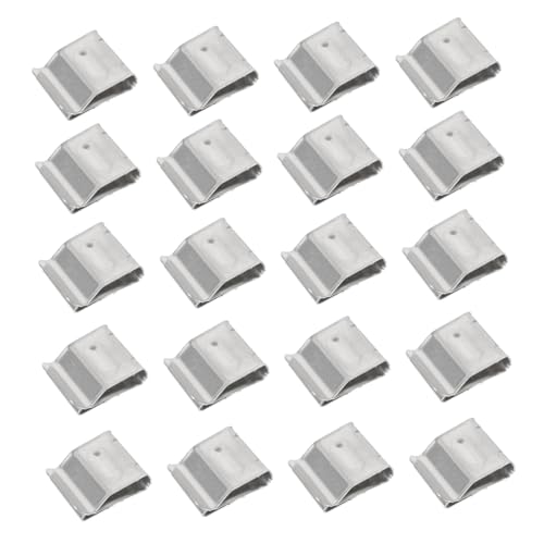 Cabilock 30 Stück Teiliges Edelstahl Solar Kabelclips Photovoltaik Kabelschellen für Kabeldurchmesser Einfache Montage Langlebige Kabelklemmen für Solarmodul Verkabelung von Cabilock