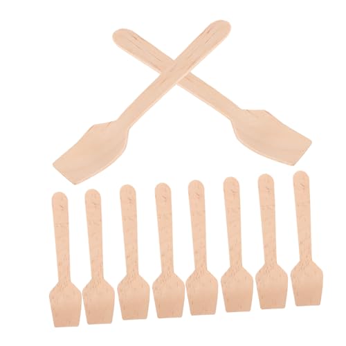 Cabilock 300 Stück Einweg Mini Holzlöffel mit Quadratischer Spitze Natürliche Leichte Probierlöffel für Eiscreme Joghurt Desserts Catering Party und Outdoor Verwendung Cabilock 300 Stück Einweg Mini Holzlöffel mit Quadratischer Spitze Natürliche Leichte Probierlöffel für Eiscreme Joghurt Desserts Catering Party und Outdoor Verwendung von Cabilock