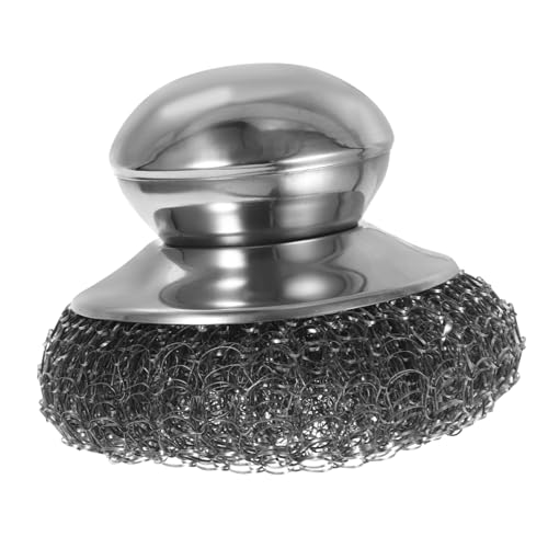 Cabilock Küchen-geschirrschrubber Aus Stahl Spülbürste Für Töpfe Und Pfannen Scheuerbürste Mit Langem Griff Für Einfache Reinigung von Cabilock