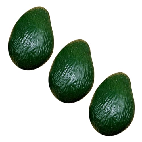 Cabilock 3St Avocado-Modell plastikobst behinderung Haushaltsdekoration Miniaturfiguren Modelle Spielzeuge Schrank Obstdekor Avocado-Dekor aus Kunststoff Fenster Requisiten Zubehör Kind PVC von Cabilock