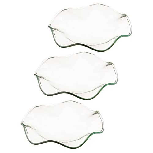 Cabilock 3St duftlampe glasschale duftschale Tablett mit Aromatherapie-Lampe Aromabrennerschale kerzenständer wärmende Tabletts transparente Glasschale Ersatzglasschale Isolierung Leuchter von Cabilock