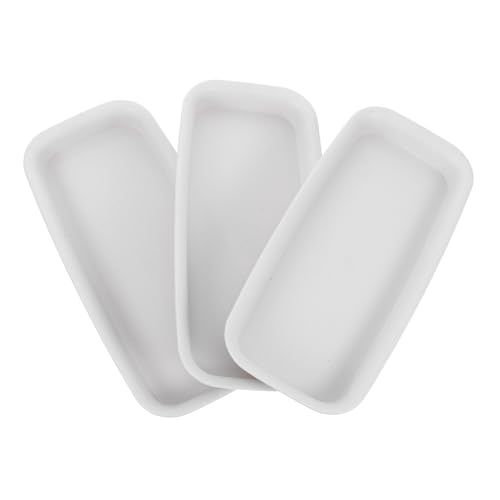 Cabilock 3er Set Blumentopf Untersetzer Eckig Rund Pflanztopf Blumenkübel Schale Kunststoff Pflanzkasten Pflanzschale (Eckig 21x8.5cm) von Cabilock