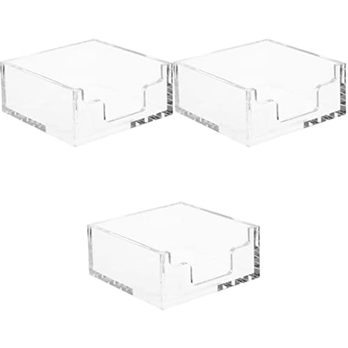 Cabilock 3er-box Tissue-box Serviettenhalter Tischfolie Schminktisch Zubehör Feuchttücher Schreibtisch Zubehör Geschirrtücher Taschentuchhalter Wohnzimmer Zubehör Spender Acryl Haushalt von Cabilock