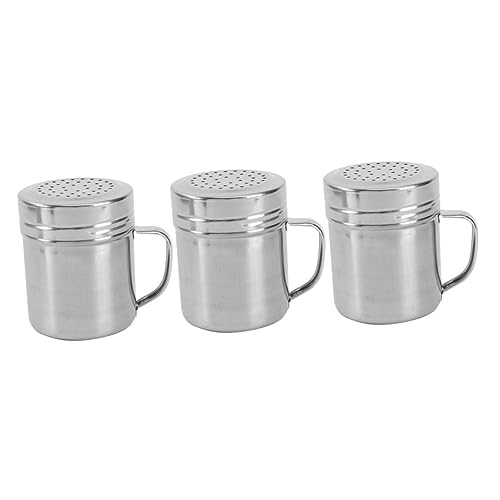 Cabilock Set mit 3 Tragbaren Gewürzflaschen Aus Edelstahl Pfefferspender Gewürzgläser für Die Küche für Salz Pfeffer Gewürze von Cabilock