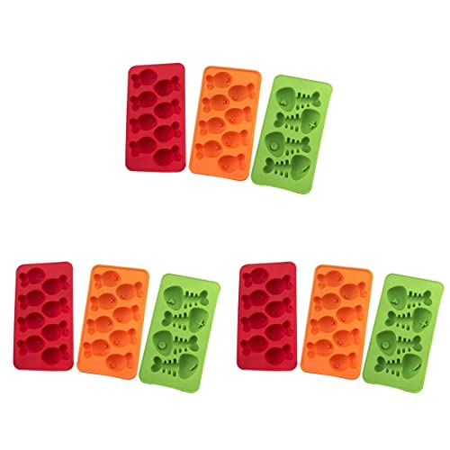 Cabilock 3stücke Fischgräten-silikon-eiswürfelform Einzigartige Eiswürfel-maker Für Kreative Cocktails Für Sommer-getränke Zufällige Farben Für -küche von Cabilock