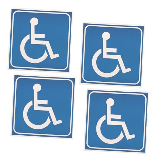 Cabilock 4 Blätter Rollstuhlfahrer Aufkleber Selbstklebende Wasser Kratzfeste Behindertenparkplatz Schilder Langlebige Praktische Wheelchair Sticker für Büro und Privatgebrauch Cabilock 4 Blätter Rollstuhlfahrer Aufkleber Selbstklebende Wasser Kratzfeste Behindertenparkplatz Schilder Langlebige Praktische Wheelchair Sticker für Büro und Privatgebrauch von Cabilock