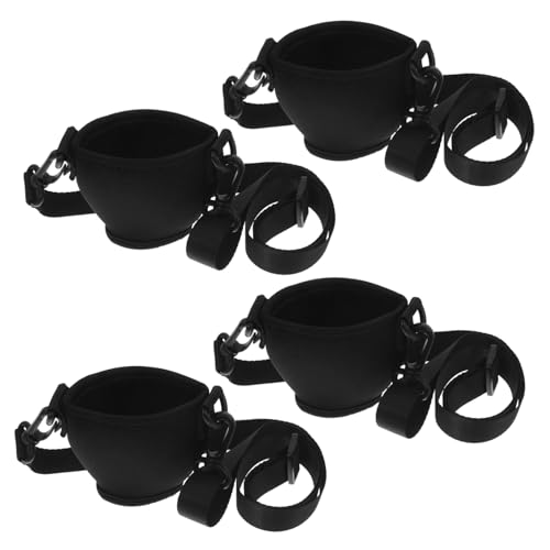 Cabilock 4 Sätze Teiliges Verstellbare Weinglashalter aus Robustem Neopren mit Trageschlaufe Isolierende Trinkglas Hülle Modischer Weinkelchhalter zum Umhängen Strapazierfähig und Leicht von Cabilock