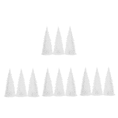 Cabilock 4 Sätze Weihnachtsbaum Leuchtet Weihnachtstischschild Mini-Weihnachtsbaum Tischlampe Farbwechsel Weihnachtsbaum-nachtlampe Blinkender Weihnachtsbaum Acryl Transparent 3 Stück * 4 von Cabilock