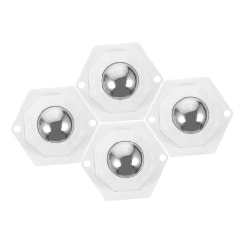 Cabilock 4 Stck Teiliges Mini Selbstklebend Drehbar für Aufbewahrungsboxen und Mülleimer Leicht Geräuscharm Kratzfest Einsetzbar für Kleine Haushaltsgeräte von Cabilock