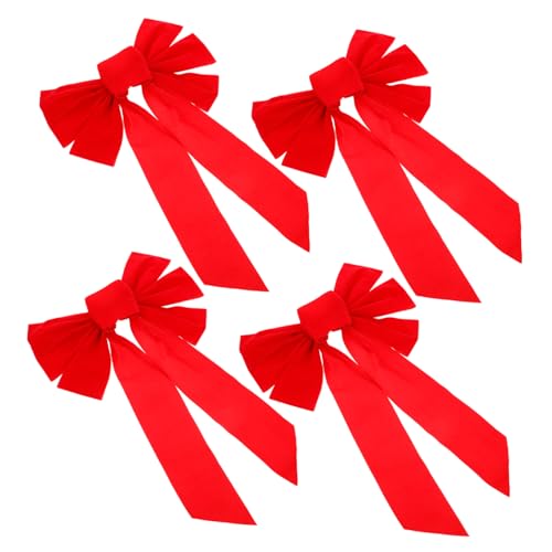 Cabilock 4 Stck Weihnachtsbaum Schleifen aus Wunderschöne Lint Bowknot Dekoration für Weihnachtsfest Vielseitig Einsetzbar für Baum Vorhänge Stühle und Cabilock 4 Stck Weihnachtsbaum Schleifen aus Wunderschöne Lint Bowknot Dekoration für Weihnachtsfest Vielseitig Einsetzbar für Baum Vorhänge Stühle und von Cabilock