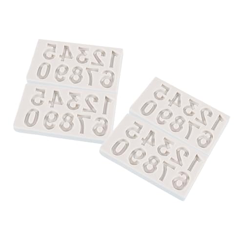 Cabilock 4 Stück Backform Süßigkeitennummer Schimmel Kuchendekorationswerkzeuge Fondant-Zahlenformen Keksformen Silikon Nummer Silikonform Fondantform aus Silikon Kuchenform Kieselgel Weiß Cabilock 4 Stück Backform Süßigkeitennummer Schimmel Kuchendekorationswerkzeuge Fondant-Zahlenformen Keksformen Silikon Nummer Silikonform Fondantform aus Silikon Kuchenform Kieselgel Weiß von Cabilock