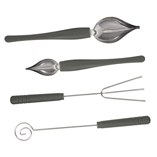 Cabilock 4 Stück Dessertwerkzeug Teiliges Schokoladen und Saucen Dekorationsset mit Kleinen und Großen Löffeln für Kreative Küchendekorationen für Feste und Restaurants Cabilock 4 Stück Dessertwerkzeug Teiliges Schokoladen und Saucen Dekorationsset mit Kleinen und Großen Löffeln für Kreative Küchendekorationen für Feste und Restaurants von Cabilock