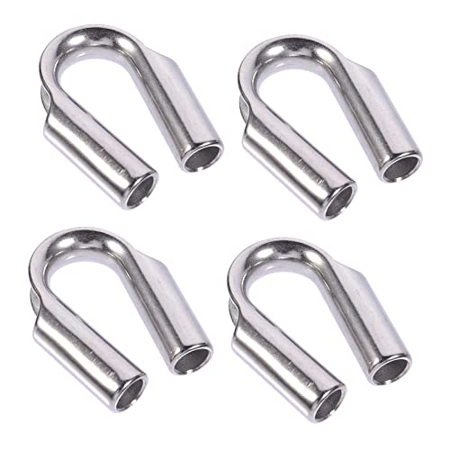 Cabilock 4 Stück Drahtseil Ösen aus Kabel Fixierung Thimble für Stabilität und Schutz für Professionelle Anwendungen und Praktische Projekte Cabilock 4 Stück Drahtseil Ösen aus Kabel Fixierung Thimble für Stabilität und Schutz für Professionelle Anwendungen und Praktische Projekte von Cabilock