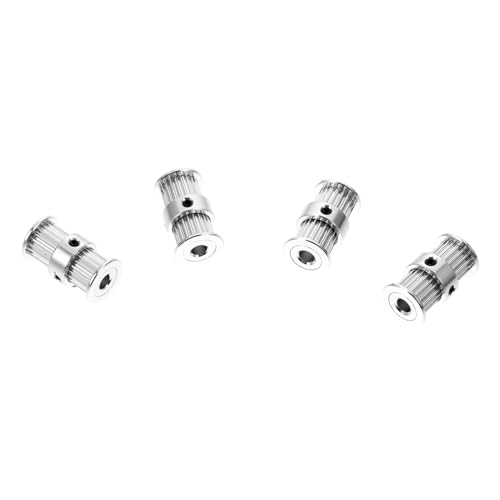 Cabilock 4 Stück Drucker Zubehör Aluminiumlegierung Doppelkopf Zahnriemenscheiben Zähne Bohrung Robuste Synchronräder Vielseitig Drucker und Ähnliche Projekte von Cabilock
