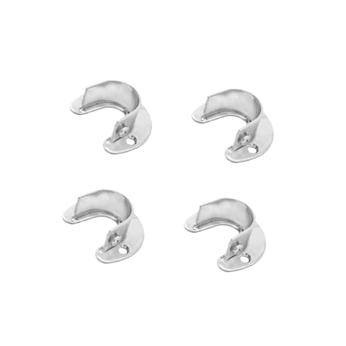 Cabilock 4 Stück Edelstahl Kleiderstangenhalter Wandmontage Garderobenstange Halterung Rostfrei Robust für Kleiderschrank Badezimmer Balkon Kleidung Aufhängung Cabilock 4 Stück Edelstahl Kleiderstangenhalter Wandmontage Garderobenstange Halterung Rostfrei Robust für Kleiderschrank Badezimmer Balkon Kleidung Aufhängung von Cabilock