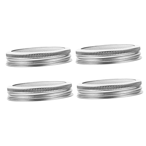 Cabilock 4 Stück Einmachglas-Sprossendeckel Weithals-Einmachgläser Konserven-Set Gurken-Kit Keimsiebdeckel Gurkenglas Mit Sieb Flip DIY Keimdeckel Einmachglas Sieb Keimglasdeckel Cabilock 4 Stück Einmachglas-Sprossendeckel Weithals-Einmachgläser Konserven-Set Gurken-Kit Keimsiebdeckel Gurkenglas Mit Sieb Flip DIY Keimdeckel Einmachglas Sieb Keimglasdeckel von Cabilock