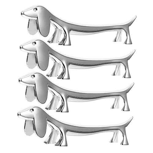 Cabilock 4 Stück Essstäbchen Ruhen Esslöffelständer Messerbank Ablage Für Küchenutensilien Stäbchen Halter Tierische Essstäbchenablage Esstisch Besteck Rest Haushalt Löffel Ruhen Legierung von Cabilock