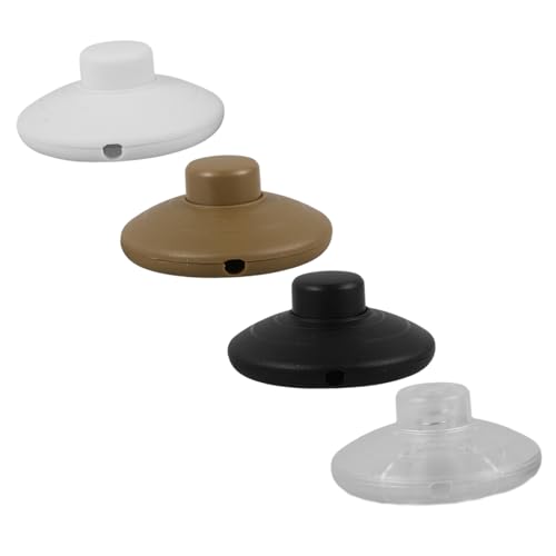 Cabilock 4 Stück Fußpedalschalter für Stehlampen Runde Lichtschalter Transparent und Braun Robuste Ersatzschalter für Tisch und Stehlampen für Zuhause und Büro Cabilock 4 Stück Fußpedalschalter für Stehlampen Runde Lichtschalter Transparent und Braun Robuste Ersatzschalter für Tisch und Stehlampen für Zuhause und Büro von Cabilock