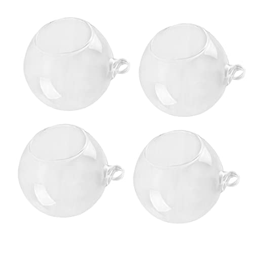 Cabilock 4stücke Transparente Hängende Glaskugelvasen Für Pflanzen Terrariumvasen Mit Flachem Boden Behälter Für Dekoration DIY Hochzeit Heimdekoration von Cabilock