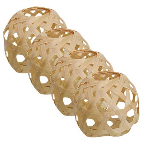 Cabilock 4 Stück Handgefertigter Lampenschirm Mini Deckenleuchte Abdeckung Natürliches Design Für Wohnzimmer Schlafzimmer Pendelleuchte Dekoration Cabilock 4 Stück Handgefertigter Lampenschirm Mini Deckenleuchte Abdeckung Natürliches Design Für Wohnzimmer Schlafzimmer Pendelleuchte Dekoration von Cabilock