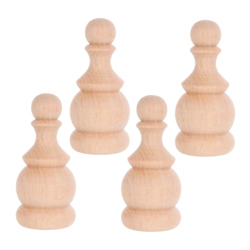 Cabilock 4 Stück Holz Endstücke Treppenpfostenköpfe mit Klassischem Römischem Design Einfache Montage Nachhaltige Dekoration für Wohnzimmer und Schlafzimmer von Cabilock