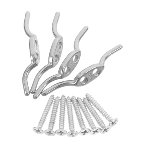 Cabilock 4 Stück Jalousien Schnur Cleat Haken Robuste Seilbefestigung für Gardinen Flaggenmasten Bootsmooring Installieren Platzsparend und Langlebig Cabilock 4 Stück Jalousien Schnur Cleat Haken Robuste Seilbefestigung für Gardinen Flaggenmasten Bootsmooring Installieren Platzsparend und Langlebig von Cabilock