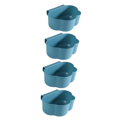 Cabilock 4 Stück Küchenabfalleimer Müllbehälter hängen Hausmülleimer Mini-Müllcontainer Mülleimer unter der Spüle Abfallbehälter hängender Abfalleimer Mini -Müll kann Plastik Blau von Cabilock