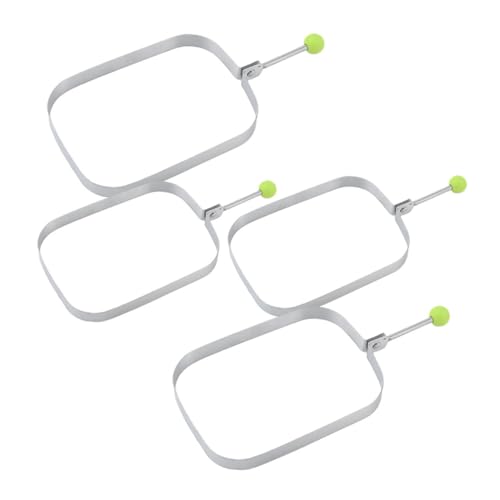 Cabilock 4 Stück Kuchenform Pfannkuchenform Rechteckige Eier-Bratform Bratpfanne Eierform Pfannkuchen Rechteckige Gebratene Ringformen Länglich Groß Frühstück Edelstahl Silber Cabilock 4 Stück Kuchenform Pfannkuchenform Rechteckige Eier-Bratform Bratpfanne Eierform Pfannkuchen Rechteckige Gebratene Ringformen Länglich Groß Frühstück Edelstahl Silber von Cabilock