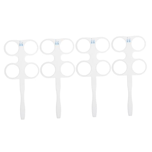 Cabilock 4 Stück Optometrie Flipper Optometrie Zubehör Optische Flipper Augenübungswerkzeuge Optische Linsen Zubehör Linse von Cabilock
