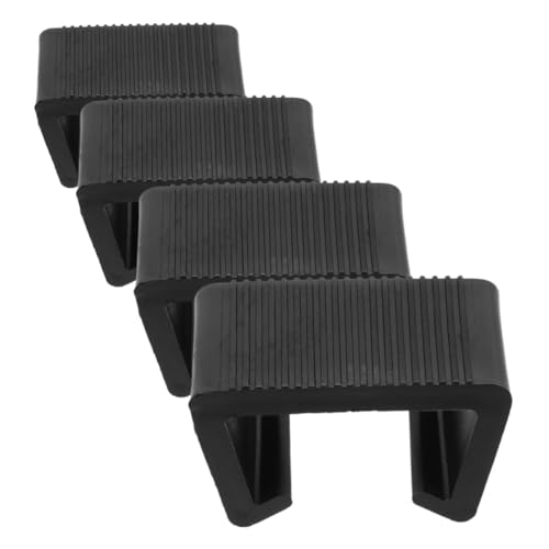 Cabilock 4 Stück Outdoor Möbel Clips Robuste Befestigungselemente für Gartenmöbel Rattan Sofas und Sitzgruppen Schwarz mit Schlitz Sicherer Halt und Stilvolles Design für Drinnen und von Cabilock
