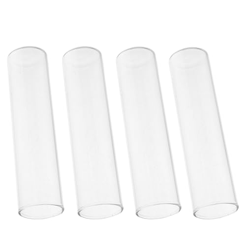 Cabilock 4 Stück Reagenzglas Vasen aus Klarem Glas Minimalistischer Hydroponik Blumentopf für Zimmerpflanzen Dekorative Indoor Glasvasen für Wasservermehrung und Moderne Wohnkultur von Cabilock