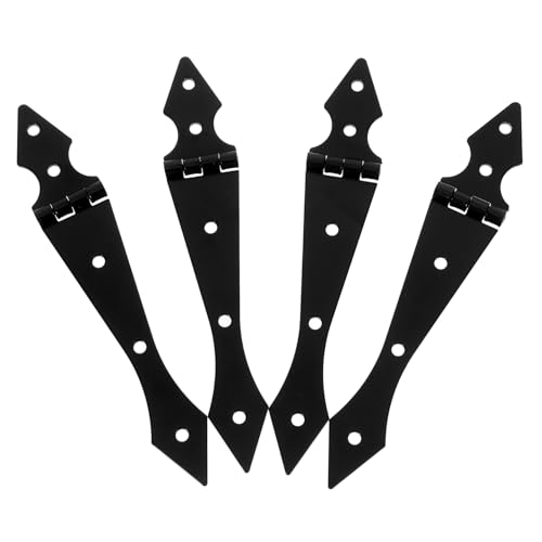 Cabilock 4 Stück Scheunentürscharniere mit Dekorativem Pfeildesign Schwarze Metall Hinges für Holztüren für Scheunentore und Zäune Cabilock 4 Stück Scheunentürscharniere mit Dekorativem Pfeildesign Schwarze Metall Hinges für Holztüren für Scheunentore und Zäune von Cabilock
