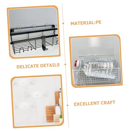 Cabilock 4 Stück Selbstklebende Transparente Duschregal Haken mit Haftkraft ohne Bohren Abnehmbare Wandhaken für Bad und Küche Platzsparende Rückstandsfreie Montage Cabilock 4 Stück Selbstklebende Transparente Duschregal Haken mit Haftkraft ohne Bohren Abnehmbare Wandhaken für Bad und Küche Platzsparende Rückstandsfreie Montage von Cabilock