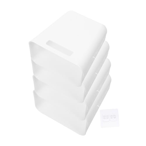 Cabilock 4 Stück Selbstklebende Wandmontierte Aufbewahrungsbox Küchen Tür Organizer Badezimmer Schrank Aufbewahrung Behälter Weiß Stapelbar Vielseitig Für Kühlschrank Kleinteile Cabilock 4 Stück Selbstklebende Wandmontierte Aufbewahrungsbox Küchen Tür Organizer Badezimmer Schrank Aufbewahrung Behälter Weiß Stapelbar Vielseitig Für Kühlschrank Kleinteile von Cabilock
