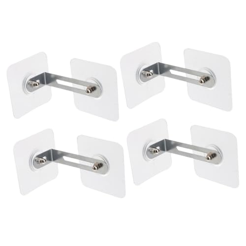 Cabilock 4 Stück Teiliges Anti Umkippsicherheitsanker für Möbel ohne Bohren Verstellbare Wandbefestigung aus Edelstahl und Acryl Transparent für Kommode Bücherregal Schrankfestigung Cabilock 4 Stück Teiliges Anti Umkippsicherheitsanker für Möbel ohne Bohren Verstellbare Wandbefestigung aus Edelstahl und Acryl Transparent für Kommode Bücherregal Schrankfestigung von Cabilock