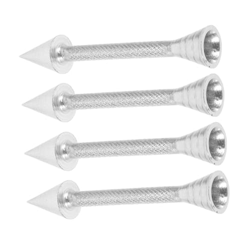Cabilock 4 Stück Teiliges Cake Flower Nail aus Robustem Aluminiumlegierung Innovative Tortendeko Stäbe für Präzises Formen von Zuckergussrosen zum Kreativen Backen und Verzieren von Kuchen von Cabilock