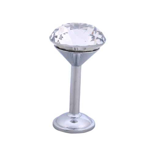 Cabilock 4 Stück Teiliges Diamant Wandhaken Silber Wandmontierte Garderobenhaken für Kleidung Mäntel Hüte Vielseitig für Bad Schlafzimmer Flur Modernes Design Platzsparend von Cabilock