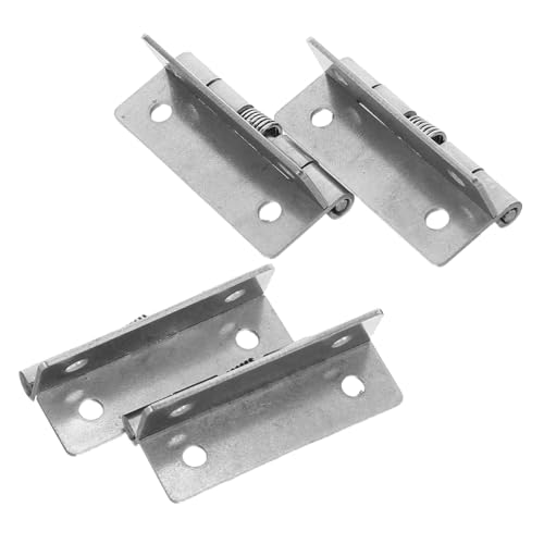 Cabilock 4 Stück Teiliges Edelstahl Automatik-scharnier Selbstschließend Türscharnier Korrosionsbeständig für Schrank Kleiderschrank Schmuckkästen Außenbereich Geräuscharm von Cabilock