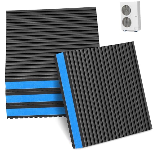 Cabilock 4 Stück Teiliges Gummipuffer Antivibrationspads Rutschfeste Vibrationsmatten für Waschmaschine Kompressor und Laufband Stoßabsorbierend Geräuschreduzierend Einfache Montage von Cabilock