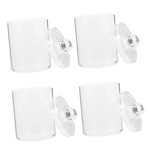 Cabilock 4 Stück Teiliges Kunststoff Aufbewahrungsboxen mit Deckel Kompakter Wattepads und Wattestäbchenhalter Robuste Badezimmer Organizer für Kosmetik und Schmuck Leicht zu Reinigen Cabilock 4 Stück Teiliges Kunststoff Aufbewahrungsboxen mit Deckel Kompakter Wattepads und Wattestäbchenhalter Robuste Badezimmer Organizer für Kosmetik und Schmuck Leicht zu Reinigen von Cabilock