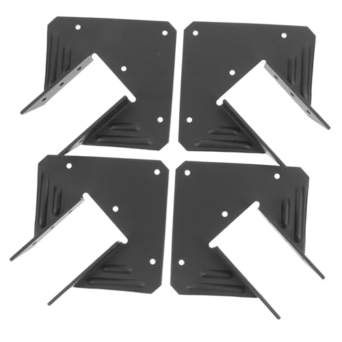 Cabilock 4 Stück Teiliges Metall Winkelverbinder für Holz Wetterfeste Eckwinkelhalterungen zur Stabilisierung von Pergolen Pavillons und Holzhäusern Einfache Montage Robuste von Cabilock