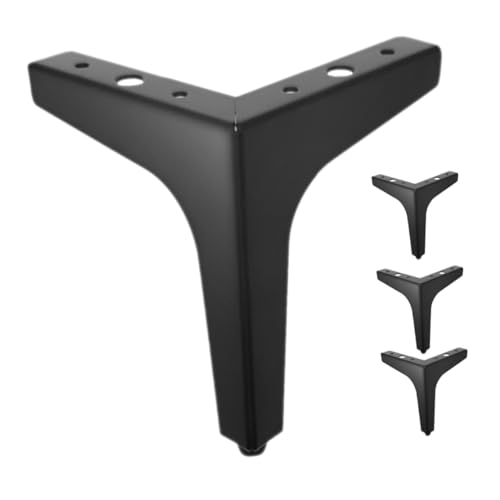 Cabilock 4 Stück Teiliges Möbelfüße Dreieckiges Design Stabile Sofa Couch Hocker Beine Schwarz Modernes Ersatzmöbel für Wohnzimmer von Cabilock