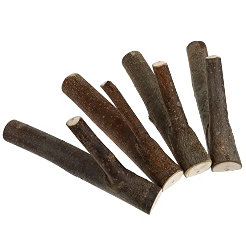 Cabilock 4 Stück Teiliges Natürliche Holz Wandhaken aus Massivem Astholz Schräges Design Rutschfest Vintage Garderobenhaken für Schlüssel Mäntel Hüte für Wohnzimmer Küche Bad Büro von Cabilock