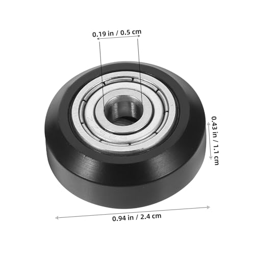 Cabilock 4 Stück Teiliges Pom Pulley Wheel mit Lager für Drucker Geräuscharm Reibungsarm Hohe Tragfähigkeit Stabile Präzise Bewegung Vielseitiges Drucker Zubehör für Verbesserte von Cabilock