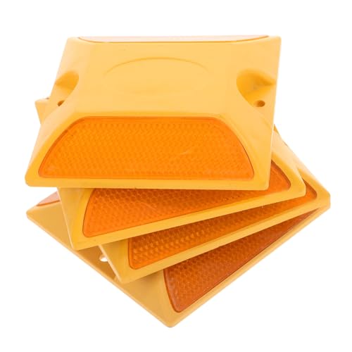 Cabilock 4 Stück Teiliges Reflektierende Straßenmarkierer Beidseitig Sichtbar Robustes Material Einfache Montage ohne Werkzeug Geeignet für Gehwege und Tempolimits Straßen Cabilock 4 Stück Teiliges Reflektierende Straßenmarkierer Beidseitig Sichtbar Robustes Material Einfache Montage ohne Werkzeug Geeignet für Gehwege und Tempolimits Straßen von Cabilock
