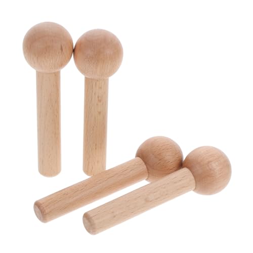 Cabilock 4 Stück Teiliges Runde Holzstäbe Haken für Lochplatten Werkstattzubehör Robuste Holzstäbe zum Basteln Verstellbare Aufhängung für Heim Büro und Einzelhandel von Cabilock