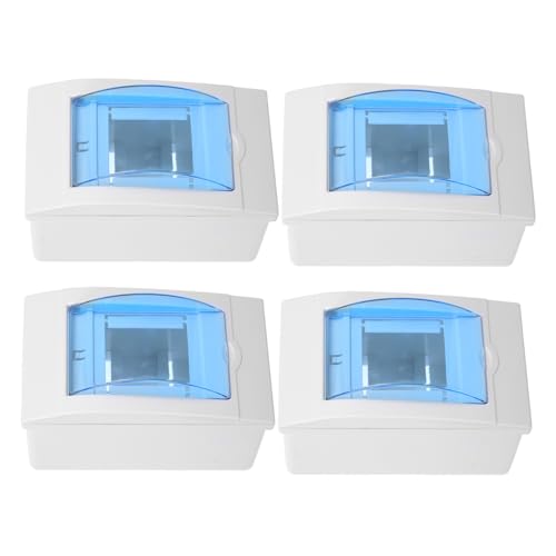 Cabilock 4 Stück Teiliges Stromverteilungsgehäuse mit Transparentem Deckel Stromkreise Verteilerbox aus Robustem Kunststoff Wandmontage Verteilerkasten für Innen und Außenbereich Cabilock 4 Stück Teiliges Stromverteilungsgehäuse mit Transparentem Deckel Stromkreise Verteilerbox aus Robustem Kunststoff Wandmontage Verteilerkasten für Innen und Außenbereich von Cabilock